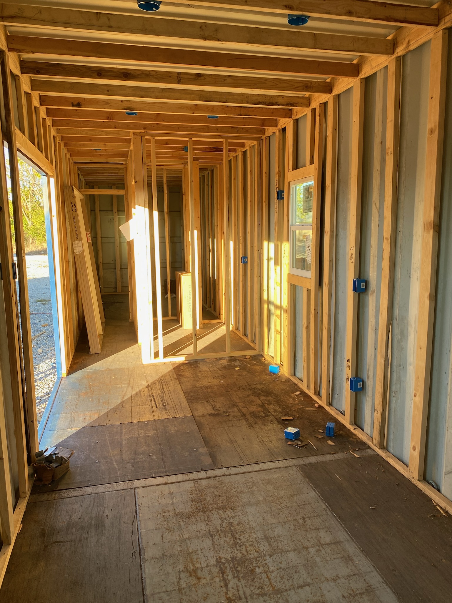 The Internal Framing of the Floor Plans